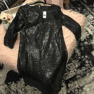 Black sequin dress